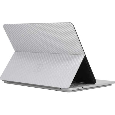 White Carbon Fiber Specialty Texture Material Surface Laptop Studio Skin